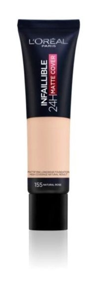 L'oréal Paris Infaillible 24h Matte Cover 155 Güneş Koruyuculu Serum Tüp Fondöten 30 ml