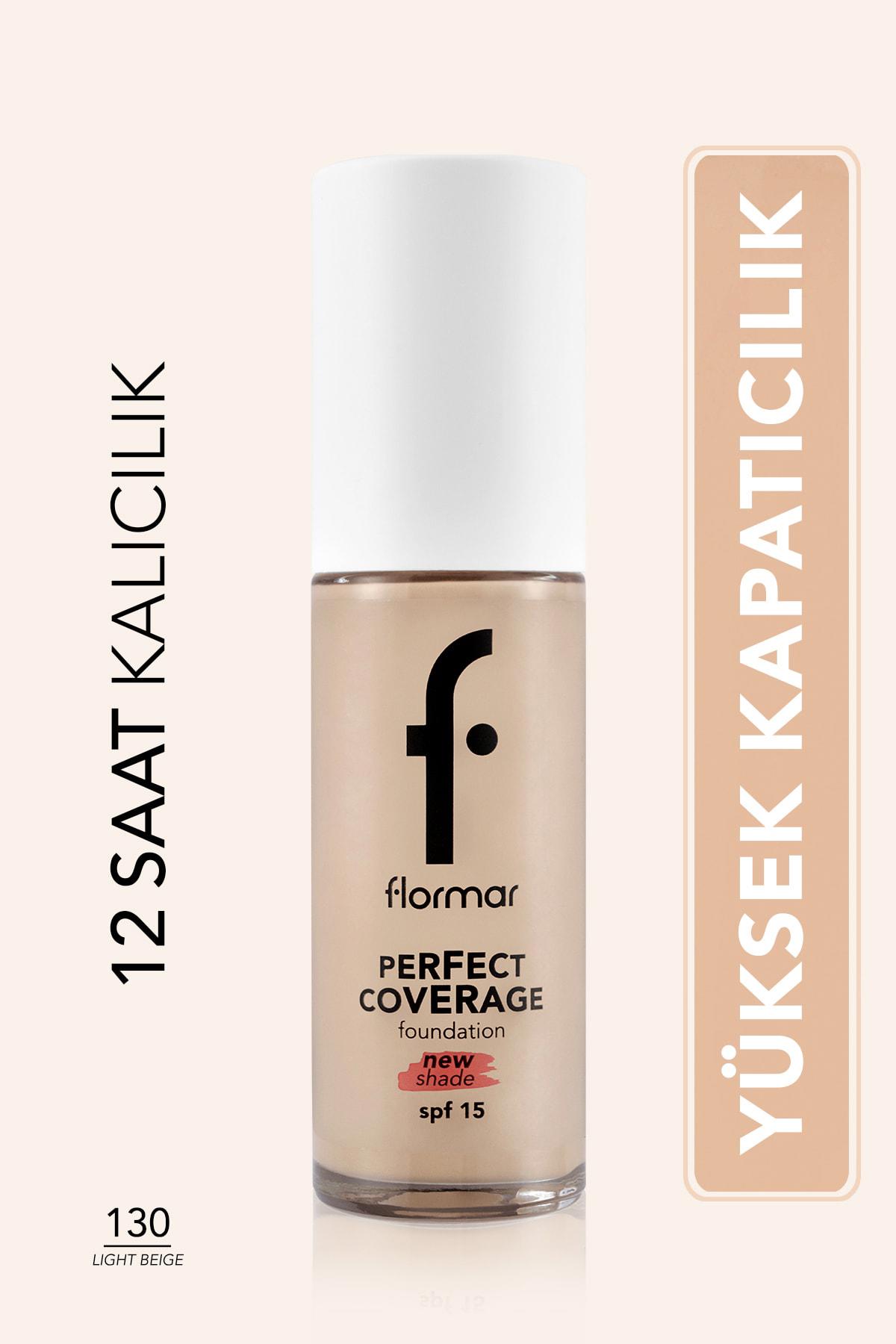 Flormar Perfect Coverage 130 Su Bazlı Serum Tüp Fondöten 30 ml