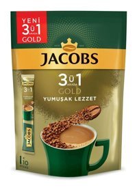 Jacobs 3'ü 1 Arada Paket Granül Kahve 10x18 gr