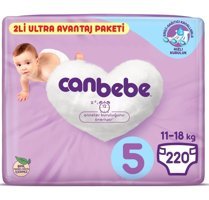 Canbebe 5 Numara Bantlı Bebek Bezi 2x110 Adet