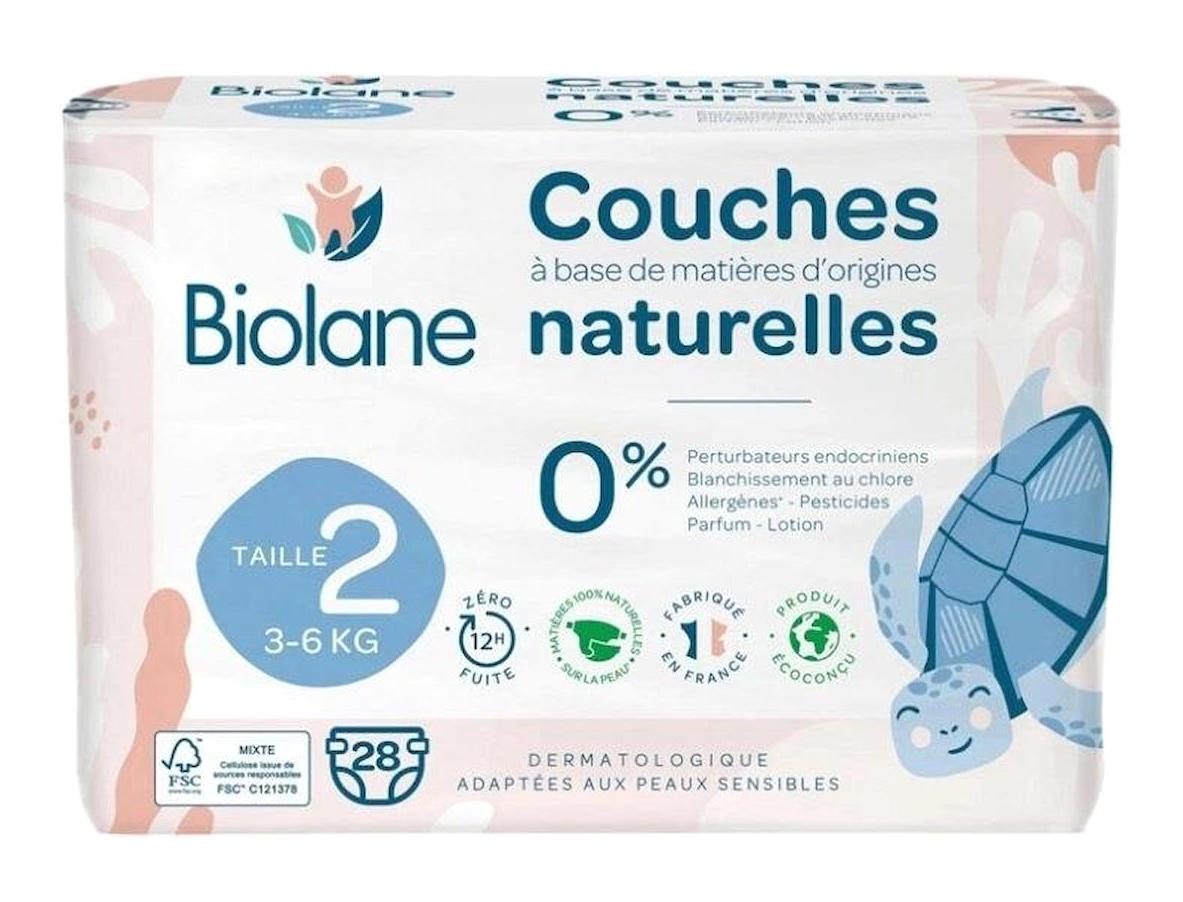 Biolane Natural 2 Numara Bantlı Bebek Bezi 28 Adet