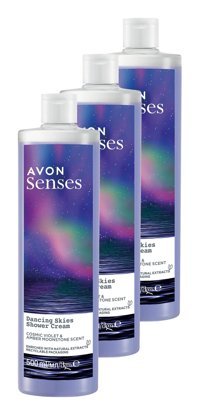 Avon Senses Dancing Skies Menekşe-Ahududu Duş Jeli 3x500 ml