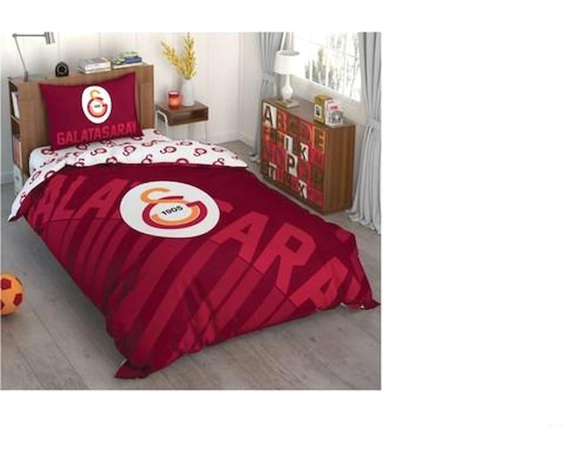 Taç Galatasaray Pamuklu 4 Mevsim 160 x 220 cm Çarşaflı Çift Kişilik Nevresim Takımı Çok Renkli