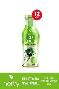 Herby Iced Detox Tea Misket Limonlu Soğuk Çay 12x250 ml