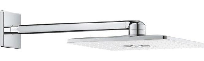 Grohe 26479LS0 Krom 2 Fonksiyonlu Tazyikli Arıtmalı Kare Sprey-Yağmur Tepe Duş Başlığı Gümüş