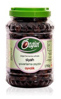 Özgün Ayvalık Tuzlu Siyah Zeytin Pet Kavanoz 2 kg