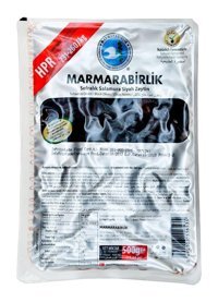 Marmarabirlik 231-260 Kalibre Tuzlu Salamura Gemlik Siyah Zeytin Paket 500 gr