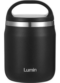 Lumin Flask Çelik 600 ml Yemek Outdoor Termos Siyah