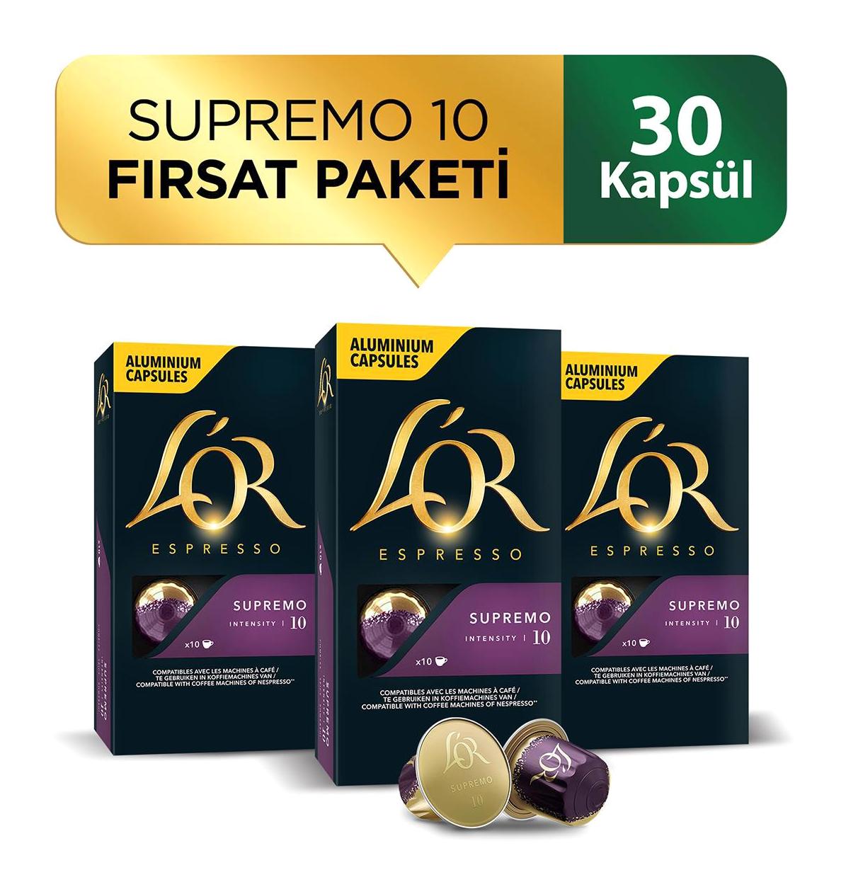 Lor Intensity 10 Espresso 3x10'lu Kapsül Kahve