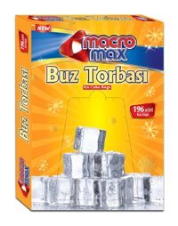 Macromax Orta Bölmeli Kilitli Buz Torbası 196'lı