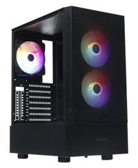 Dark DKCHGT RGB Mesh 3 Fanlı Siyah Dikey Kullanım ATX Boş Bilgisayar Kasası