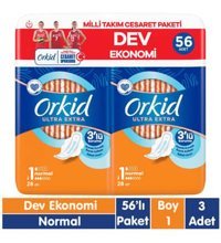 Orkid Ultra Extra Orta 56'lı Hijyenik Ped 3 Adet