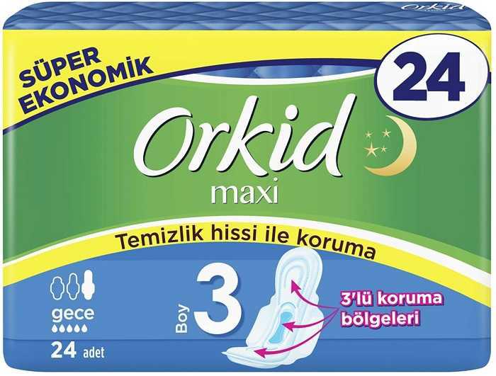 Orkid Maxi Orta 24'lü Hijyenik Ped