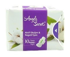 Angels Secret Organik Antialerjik İnce 10'lu Hijyenik Ped