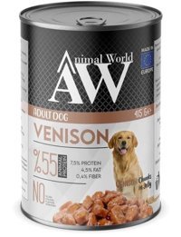 Animal World Geyik Etli Jöleli Yetişkin Yaş Köpek Maması 415 gr