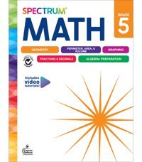 Math Workbook, Grade 5 Spectrum