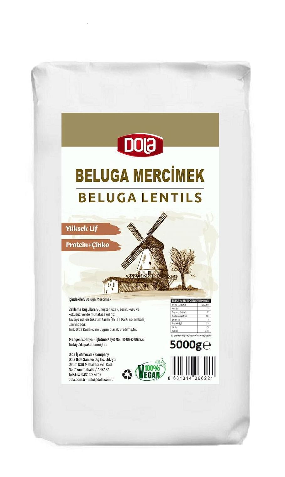 Dola Beluga Siyah Mercimek 5 kg