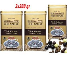 Kurukahveci Nuri Toplar Sade Çok Türk Kahvesi 900 gr