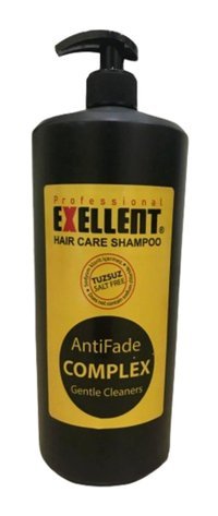 Exellent Antifade Complex Onarıcı Düz Saçlar İçin Tuzsuz Kremsiz Şampuan Unisex Şampuanı 1000 ml