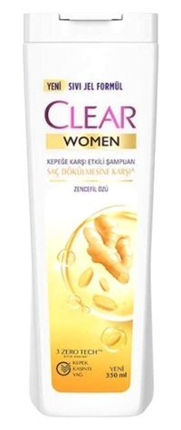 Clear Saç Dökülmesine Karşı Düz Saçlar İçin Kremsiz Şampuan Unisex Şampuanı 12x350 ml