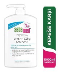 Sebamed Kepek Karşıtı Düz Saçlar İçin Parabensiz Kremsiz Şampuan Unisex Şampuanı 1000 ml