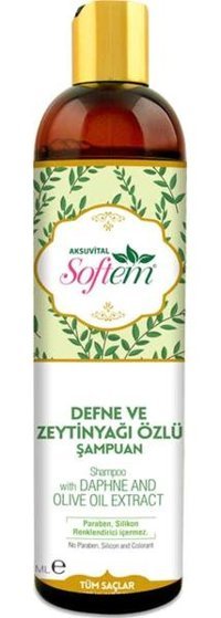 Softem Defne ve Zeytinyağı Düz Saçlar İçin Parabensiz Kremsiz Şampuan Unisex Şampuanı 400 ml