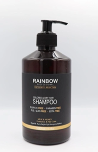 Rainbow Boyalı Düz Saçlar İçin Sülfatsız Parabensiz Kremsiz Şampuan Unisex Şampuanı 500 ml