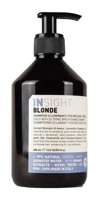 Insight Blonde Soğuk Yansıma Veren Boyalı Düz Saçlar İçin Parabensiz Kremsiz Şampuan Unisex Şampuanı 400 ml