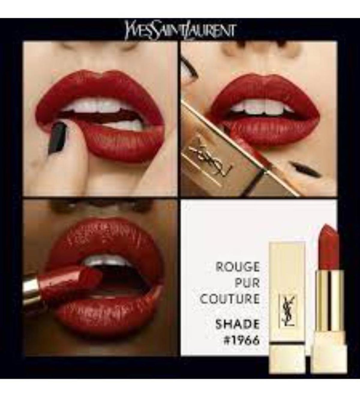 Yves Saint Laurent Rouge Pur Couture 1966 Shade Kırmızı Parlak Hayır Lipstick Ruj