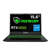 Monster Abra A5 V20.4 Harici GeForce RTX 4050 Intel Core i5 12450H 16 GB DDR5 500 GB SSD 15.6 inç FHD Freedos Gaming Laptop