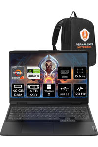 Lenovo Ideapad 3 82SB00NWTX Harici GeForce RTX 3050 Ti AMD Ryzen 7 6800H 40 GB DDR5 4 TB SSD 15.6 inç FHD Windows 11 Home Gaming Laptop PER4 ÇANTA