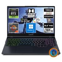 Lenovo Legion 5 82JU00EATX10 Harici GeForce RTX 3070 AMD Ryzen 7 5800H 32 GB DDR5 1 TB SSD 15.6 inç FHD Windows 11 Pro Gaming Laptop CNT011 Çanta