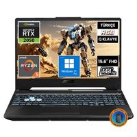 Asus TUF A15 FA506NF-HN050A23 Harici GeForce RTX 2050 AMD Ryzen 5 7535HS 64 GB DDR5 1 TB SSD 15.6 inç FHD Windows 11 Pro Gaming Laptop CNT024 Çanta