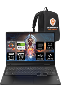 Lenovo Ideapad 3 82SB00NWTX Harici GeForce RTX 3050 Ti AMD Ryzen 7 6800H 16 GB DDR5 2 TB SSD 15.6 inç FHD Freedos Gaming Laptop PER4 ÇANTA