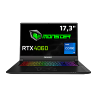 Monster Tulpar T7 V26.1.8 Harici GeForce RTX 4060 Intel Core i7 13700H 64 GB DDR5 1 TB SSD 17.3 inç FHD Freedos Gaming Laptop