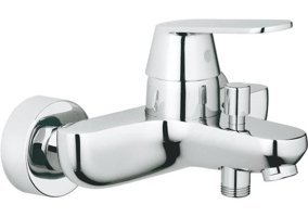 Grohe 32831000 Krom Kaplama Çiftli Aç Kapa Yarı Ankastre Kare Banyo Bataryası Krom