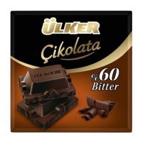 Ülker Kare Bitter Çikolata 60 gr 24 Adet