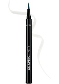 Avon Graphic Liner Mat Beyaz İnce Uçlu Keçe Likit Eyeliner