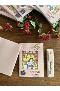 Pelikan Anime Sailor Moon A6 Çizgisiz Düz Küçük Boy Pembe Set Not Defteri