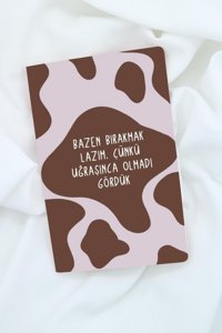 Anime Marketi İnek Desenli A5 Çizgisiz Orta Boy Çok Renkli Not Defteri