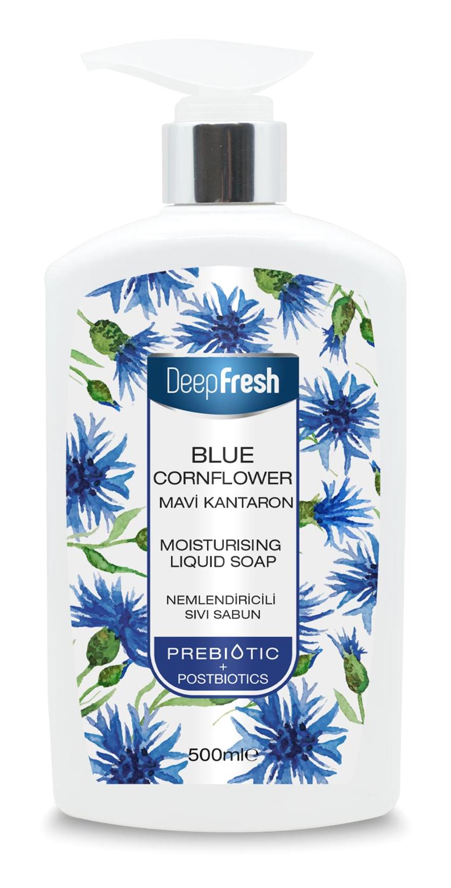 Deep Fresh Probiyotikli Mavi Kantaron Organik Nemlendiricili Alkolsüz 500 ml Sıvı Sabun