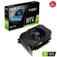 Asus Phoenix RTX 3050 8 GB GDDR6 PCI-Express 4.0 DirectX 12 Ultimate 1 Fanlı Fanlı Soğutma 128 Bit Gaming Nvidia Ekran Kartı