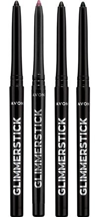 Avon Glimmerstick Asansörlü Parlak Simli Akmayan Çok Renkli Göz Kalemi Pembe-Siyah