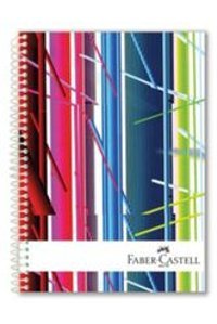 Faber Castell A4 160 Yaprak Kareli Telli Sert Kapak 4'lü Okul Defteri