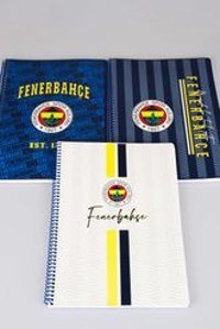 Fenerbahçe A4 72 Yaprak Kareli Telli Karton Kapak 1 Adet Fenerbahçe Okul Defteri