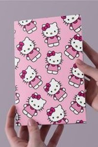 Namgo A5 24 Yaprak Çizgisiz Dikişli Karton Kapak 1 Adet Hello Kitty Okul Defteri Pembe