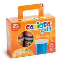 Carioca Baby Yıkanabilir 80 gr 6'lı Çok Renkli Parmak Boyası