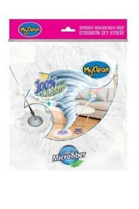 Myclean Mikrofiber Yuvarlak 2 Adet Paspas Beyaz