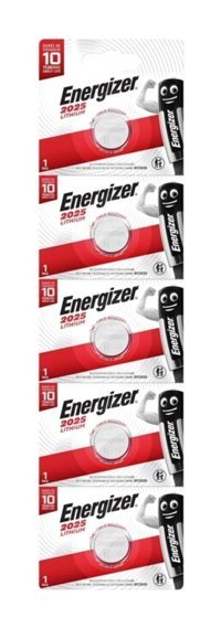 Energizer CR2025 3 V Lityum Düğme 5'li