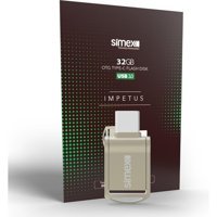 Simex SU-106 Impetus USB 3.0 Type C 32 GB Flash Bellek Gri